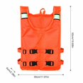 thumbnail image 2 of Fixed Four Buckle Reflective Buoyancy Vest, Portable Foldable Life Jacket with High Visibility Strips, Secure Water Safety Vest for Boating Use, Red, 2 of 8