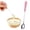 Pink, variant on 1 Pcs 6.93 Inches Stainless Steel Spoons with Shiny Ceramic Handle for Dessert/Tea/Coffee(B)