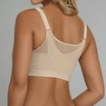 thumbnail image 6 of Razzly Seamless Bras Comfortable Women’s Shaping Tops Front Closure Non Wired Strap Bra For All Day Support And Style Bra Comfortable,Bralettes for Women Sports Bras for Women womens(Beige,3XL), 6 of 9