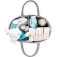 thumbnail image 4 of Pañal para bebé - Contenedor de almacenamiento de cuerda extra grande para guardería - Cesta para bebé con bolsillos, compartimentos y divisores extraíbles, 4 of 5