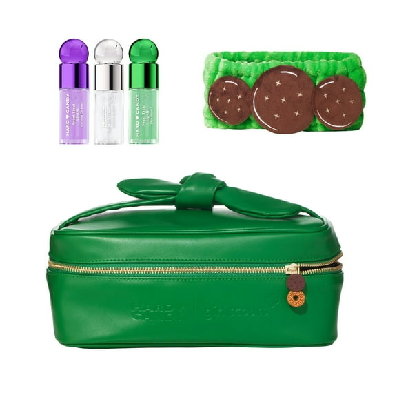 Hard Candy x Girl Scouts Thin Mint Essential Kit, Makeup Bag, Travel Kit, Lip Oil, Headband, 5 pieces