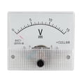 thumbnail image 2 of Medidor de Voltaje Medidor de Corriente Plástico Dc 0 30V Dc Analógico 85C1 Voltímetro de Corriente Voltaje 25 Panel de Voltímetro Analógico de Voltaje de Precisión ANGGREK Otros, 2 of 8