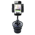 thumbnail image 1 of Unique Auto Cupholder and Suction Windshield Dual Purpose Mounting System for Acer Liquid Glow - Flexible Holder System Includes Two Mount Options, 1 of 4