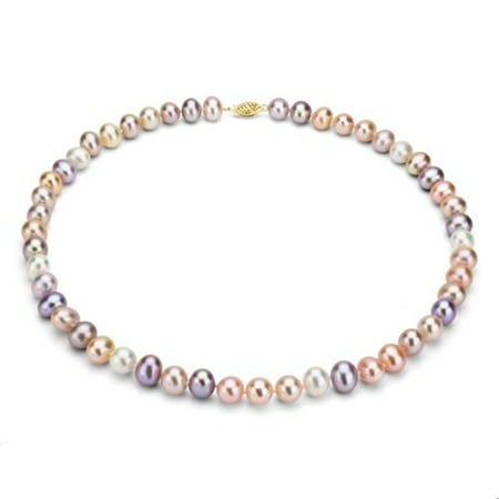 Single Pink Pearl Necklace Jewelry Pare S At Nex Davonna 14k 8 9mm Multi Pink Freshwater Cultured Pearl S