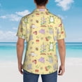 thumbnail image 3 of Lsque Frog Bee pattern Hawaiian Shirt for Men, Unisex Summer Beach Casual Short Sleeve Button Down Shirts-Medium, 3 of 9