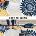 thumbnail image 5 of Yellow Grey Sunflowers Outdoor Rug for Patio/Deck/Porch, Non-Slip Large Area Rug 4 x 6 Ft, Boho Vintage Floral Rustic Blossom Indoor Outdoor Rugs Washable Area Rugs, Camping Rug Carpet Runner, 5 of 8