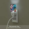 thumbnail image 5 of Salouo Vibrant Fluid Motion Art for Night Lights Plug into Wall 1 Pack, 0.5W Plug in Night Light with Dusk-to-Dawn Light Sensor LED Nightlight for Bathroom, Adult, Hallway-US, 5 of 7