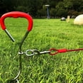 thumbnail image 4 of Heavy Duty Metal Ground Stake and Tether Kit for Secure Outdoor Dog Training and Exercise, 4 of 5