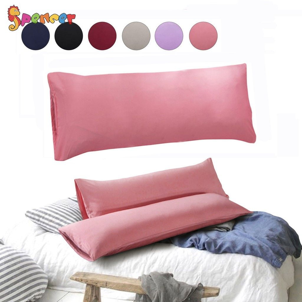 Spencer Solid Pillowcases, Body Pillow, Pink