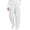 #07 White 【Mix, Match & Rotate: Stock Up on Daily Colors】, variant on Women's Tapered Pants, Mid Rise Casual Pants with Elastic Waist & Side Pockets, Work Travel Running Outdoor Wear | VerBelle,Beige L