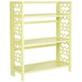 thumbnail image 2 of SAFAVIEH Natalie Geometric Rustic 3 Tier Low Bookcase, Split Pea, 2 of 5