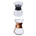 thumbnail image 1 of Siruishop 2pcs Heat Resistant 21 Ounce Pour Over Coffee Maker Borosilicate Glass Carafe, 1 of 7