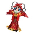 thumbnail image 2 of DOLITY Chinese Doll Statue Artwork Peking Opera Sculpture for Bookshelf Desk Office Mu Guiying, 2 of 9