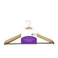 thumbnail image 1 of 1 Gancho de ropa de Madera Better Space Madera Color Madera Hombro Ancho, 1 of 4