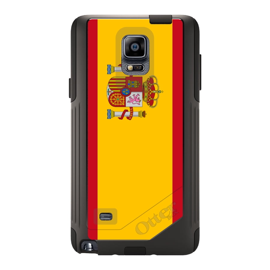 DistinctInk Custom Black OtterBox Commuter Series Case for Samsung Galaxy Note 4...