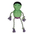 thumbnail image 1 of Hulk Plush Dog toy with Rope and Squeaker, 1 of 5