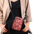 thumbnail image 4 of HELLHERO 4.33"x1.97"x7.09" Women Shoulder Bag, Adult with Vintage Red Heart, 4 of 7