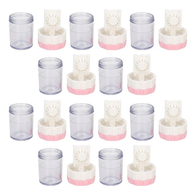 Contact Lens Cleaner, Contact Lens Cleaning Case 10pcs Professional Cute Portable For Men For Office Blue,Pink,Orange