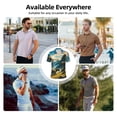 thumbnail image 5 of Logiee Valley River Dinosaur Print Mens Polo Shirts,Mens Golf Polo Shirts,Short Sleeve Casual Polo Shirts for Men,Summer Fashion Beach Shirts-Medium, 5 of 6