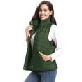 thumbnail image 3 of Purcoar Women's Outwear Packable Vests Lightweight Turn Down Zipper Quilted Puffer with Pockets, 3 of 5