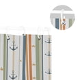 thumbnail image 5 of Yayeee Shower Curtain with Hooks 72"x72" Waterproof Fabric Bathroom Hanging Decor, Nautical Pattern, 5 of 5
