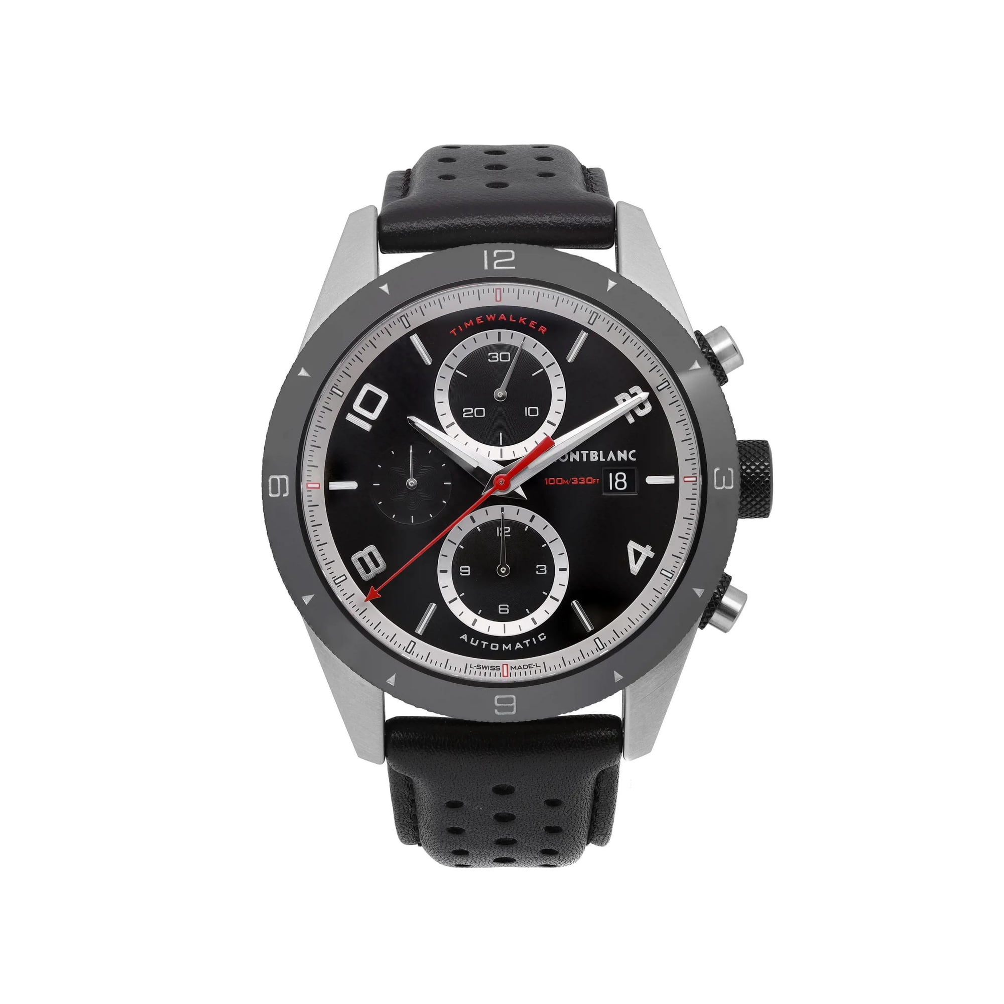 Montblanc TimeWalker Black Dial Mens Chronograph Watch 116098