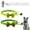 Bright Green + Light Green, variant on Newborn,2 Packs Cat Bow Tie Collar with Bell,Adjustable Breakaway Kitten Puppy Collar 7-12 inch,with 1 Id Tag(2 Pcs Collars + 1 Pc Id Tag)