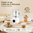 thumbnail image 2 of Electric Milk Frother, 6 in 1 Milk Steamer, 17oz Automatic Warm and Cold Foam Maker for Coffee, Latte, Cappuccino, Macchiato, Hot Chocolate (White), 2 of 8
