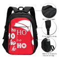 thumbnail image 3 of Easygdp Saying Ho Ho Ho Mochila para Laptop de Viaje con Puerto USB, Mochila para Laptop con Puerto de Carga USB para Mujeres y Hombres, 3 of 7