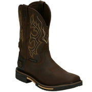 Justin Mens Joist Waterproof Western Work Boot Soft Toe - SE4624 9.5 D(M) US