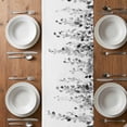 thumbnail image 4 of Grey Eucalyptus Leaves Table Runner 90 Inches Long,Weeping Spring Botanical Summer Cotton Linen Table Runners Dresser Scarves,Decorative Tabletop Scarf Furniture Cover for Home Dinner Party 13"x90", 4 of 8