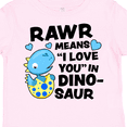 thumbnail image 4 of Inktastic Rawr Means I Love You in Dinosaur Valentine Boys or Girls Toddler T-Shirt, 4 of 5