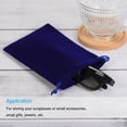 thumbnail image 5 of Unique Bargains Microfiber Pouch Soft Storage Drawstring Gift Bag Dark Blue 8x17, 5 of 5