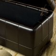 thumbnail image 3 of SAFAVIEH Large Manhattan Rustic Tufted Storage Bench, Brown, 3 of 4