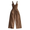 thumbnail image 6 of Womens Wide Leg Flowy Jumpsuits Button Down Sleeveless V Neck Jumpsuit Cargo Pocket Fitted Casual Romper Jumpsuit with Pockets Trendy Outfits Clothes, 6 of 7