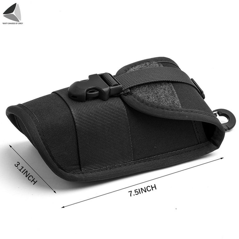 ACEXIER MOLLE Glasses Pouch Outdoor Durable Tactical Pouch Sunglasses Case  Army Style Flashlight Pouch with Buckle