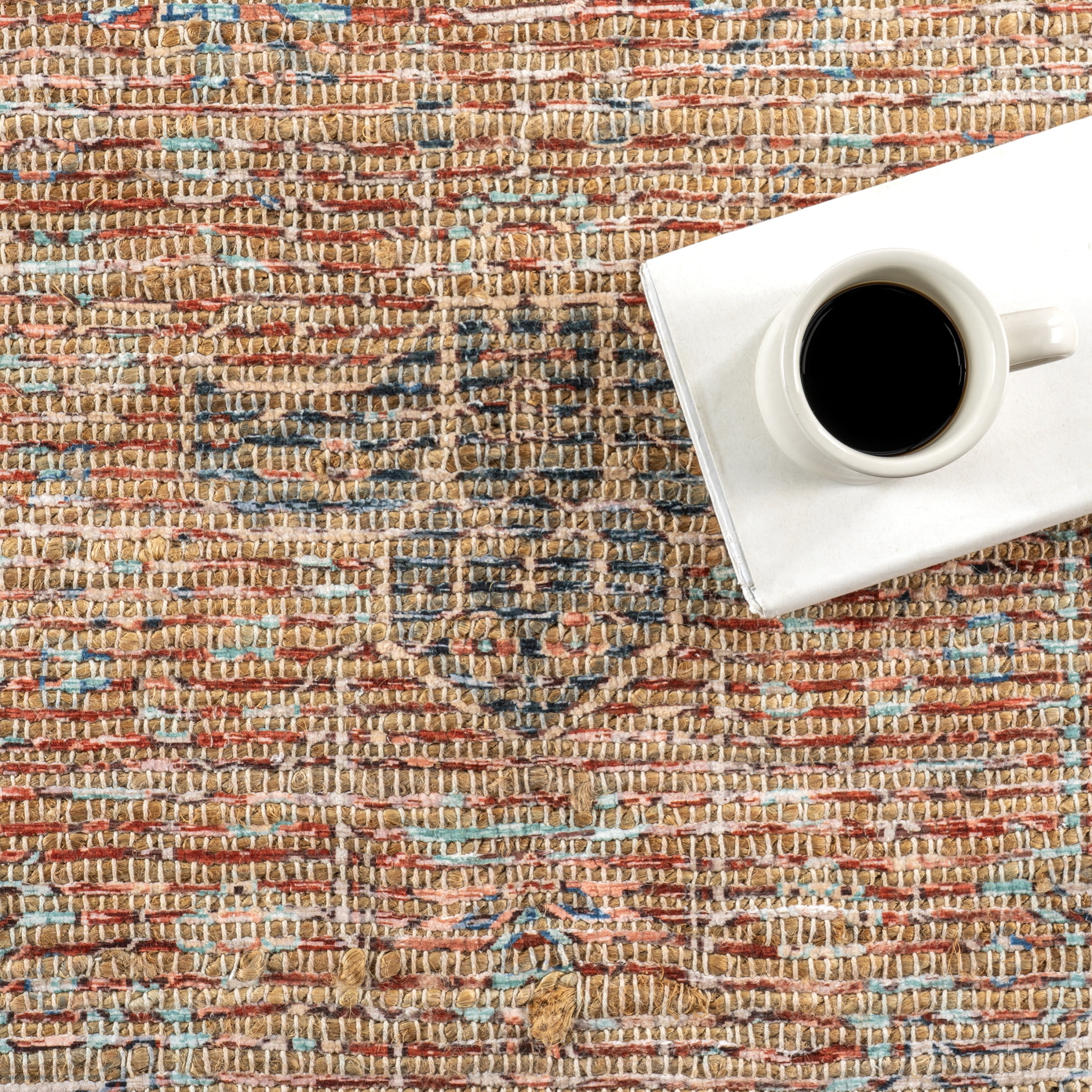 Lennox Persian Medallion Tassel Area Rug, 7' 6" x 9' 6", Luster Multicolor