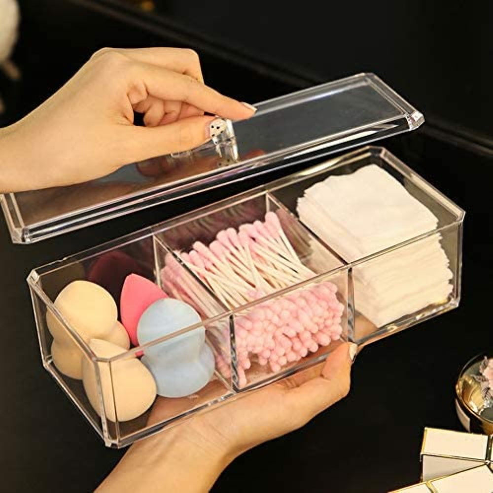 Storage & Organization Clear Box with Lid Organizer Box for Makeup