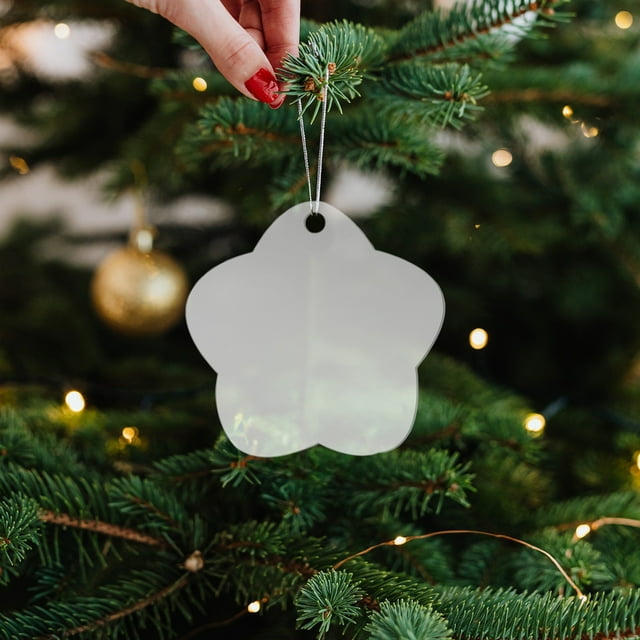 Holiday Transparent DIY Acrylic Ornaments for Festive Tree Decorations and Crafting Projects with Customizable Designs