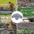 thumbnail image 3 of Aodebiao Plastic Garden Edging Fence Border Decorative Scenery Road Panel Weather Proof Flower Bed Border Landscape Edging for Lawn Pathways Driveway Patio Outdoor Decor, 3 of 5