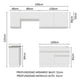thumbnail image 3 of Cocina Integral Completa Madesa Glamy Blanco 240cm, 3 of 9