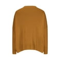 thumbnail image 4 of PEONAVET Chandail à Col Rond pour Femmes Mode Féminine Décontractée Ample Grande Taille Manches Longues Chandail Tricoté Chandail à Col Rond, 4 of 5