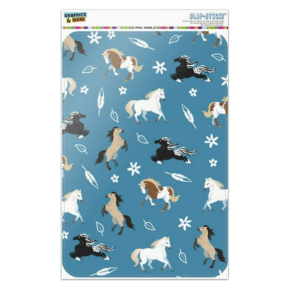 Frolicking Horses Pattern Home Business Office Sign