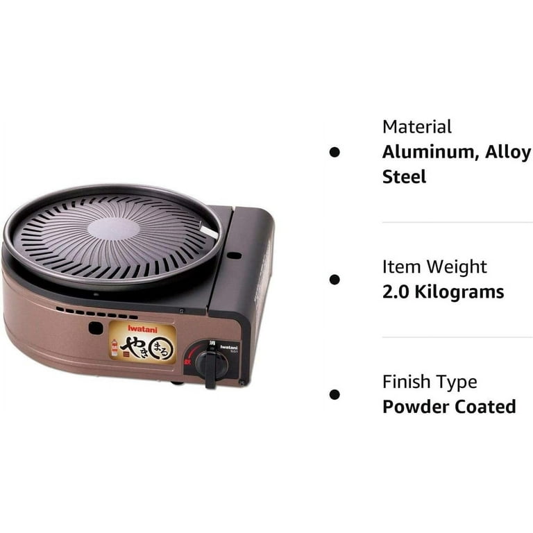 Iwatani CB-SLG-1 Portable Smokeless Brown Gas Grill