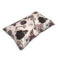 thumbnail image 3 of Balery Retro Red Black Roses Pillow Covers,Bed Pilowcases,Reversible Plush Throw Pillow Covers End Pillow Encasement,Pillow Case - 14"X20", 3 of 9
