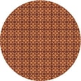 thumbnail image 1 of Ahgly Tapis Rond Lavable en Machine Intérieur Transitionnel Rouge, 7 Pieds Rond, 1 of 7