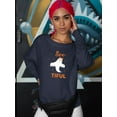 thumbnail image 2 of Bootiful. Ghost W Glitter Sweatshirt Women -Image by Shutterstock, Female x-Large, 2 of 4