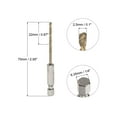 thumbnail image 2 of Uxcell 6 Pack High Speed Steel Twist Drill Bit, 2.5mm Drilling Dia. with 1/4 Inch Hex Shank 75mm Length, 2 of 4