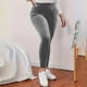thumbnail image 4 of Karight Women's High Waist Velvet Elastic Leggings Velvet Warm Yoga Pants Buttery Soft Velour Leggings, 4 of 5