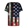 thumbnail image 4 of Njoeus Summer Outfits for Women Blouses for Women Usa Flag Graphic Tees for Women Patriotic Shirts for Women Short Sleeve Tshirts American Flag Shirts Summer Casual Tee Tops S-3Xl Vacation Outfits for, 4 of 5